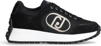 Liu Jo High Sole Leren Sneakers - Dames - Sneakers - Zwart - 40 EU - Leer - Schoenen
