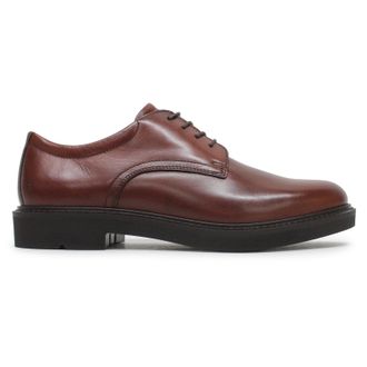 Ecco Ecco Metropole London 525604 Full Grain Leather Mens Lace Up Shoes - Cognac - Size:UK 10.5-11