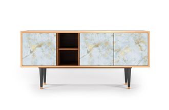 StoryZ Mueble de TV blanco claro 3 puertas L 150 cm