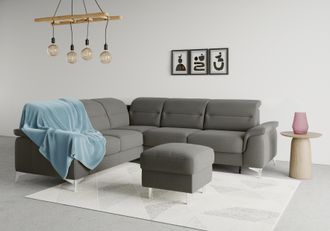 Sit&more Ecksofa »Sinatra L-Form« optional mit Kopfteilverstellung und Armteilfunktion