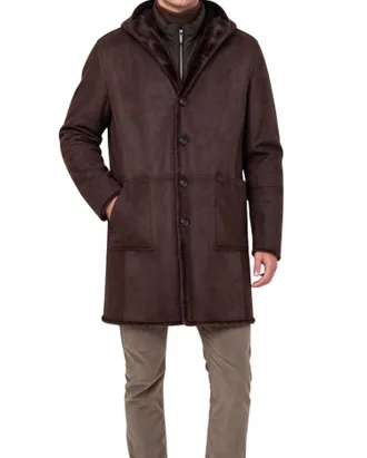 Moorer Mid Length Coat In Moro