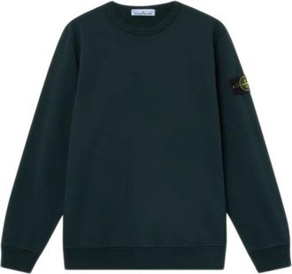 Stone Island Crew Neck Sweatshirt - Heren - Sweatshirts - Groen - XL - Katoen - Hoodies & sweatvesten