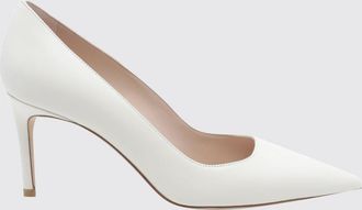 Stuart Weitzman D&eacute;collet&eacute; Power in pelle liscia con tacco a spillo e punta a mandorla