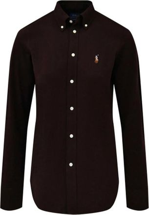 Polo Ralph Lauren Dames, Blouses & Shirts, Bruin, Maat: XL