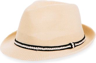 Nordstrom Straw Trilby Hat in Tan at Nordstrom Rack, Size Large/x-Large