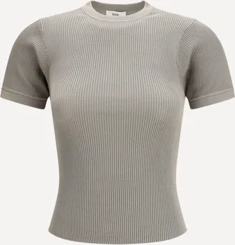 Rier T-shirt a maniche corte a coste Woman M
