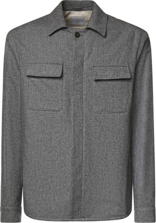 Eleventy Casual Shirt - Heren - Casual Overhemden - Grijs - 2XL - Overhemden