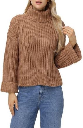525 america Vida Bell Sleeve Turtleneck Sweater in Cinnamon at Nordstrom Rack, Size X-Large