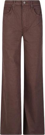 Mother The Undercover Sneak Jeans - Dames - Loose Fit Jeans - Bruin - W26 - Katoen - Jeans