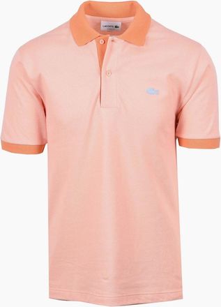 Lacoste Mens LACOSTE POLO SHIRT PEACH/ORANGE - Size: 38