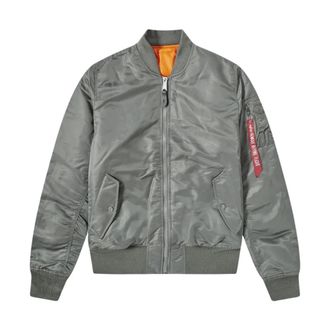 Alpha Industries Jassen - Heren - Bomber jackets - Grijs - S - Nylon - Jassen