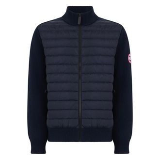 Canada Goose Winter Jackets, male, Blue, Size: 2XL HyBridge Knit Jacket