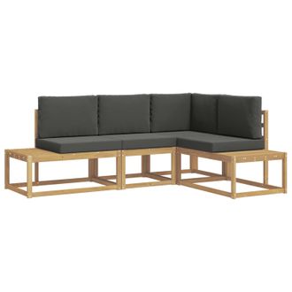 vidaXL Conjunto De Sof&aacute;s De Exterior 3 Pieza Blanco Y Antracita Vidaxl