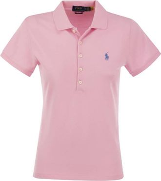 Polo Ralph Lauren Julie Slim Fit Cotton Polo Shirt, Size Medium