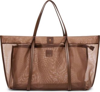 Dolce Vita Aislin Mesh Tote Bag in Chocolate at Nordstrom