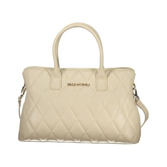 Valentino Handbags, female, Beige, Size: ONE SIZE Polyethylene Handbag with Textured Finish