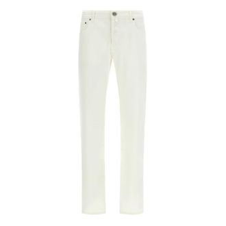 Jacob Cohen Bard Slim-fit Jeans - male - Jacob Coh&euml;n - Slim Fit Jeans - White - W32 - Jeans