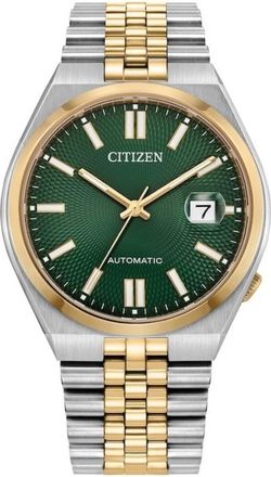 Citizen Tsuyosa 60 Automatic Green Dial Mens Watch NK0024-54X