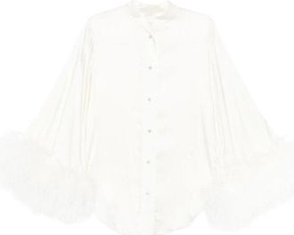 Os&eacute;ree Bridal Satin Shirt Plumage