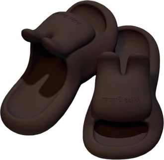 Generic Eva-slipping Sandals for Womens Home Indoor Bathing Home Non-slip Thick Soles Wear Outside, No Stinky Feet(premium black,38-39)