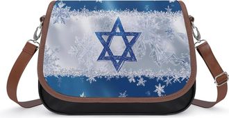 Generic Funny Israel1 Flag Fashion Womens Crossbody Bags Novelty Handbag Shoulder Bag Purse