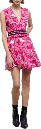 The Kooples Silk Summer Dress In Pink Floral