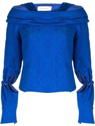 Hellessy Top met gekreukt-effect - Blauw