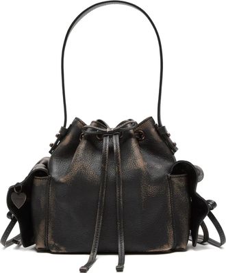 Acne Studios Borsa mini con coulisse - Marrone