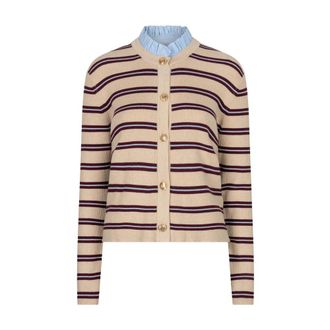 Amaya Amsterdam Dames, Truien, Beige, Maat: L