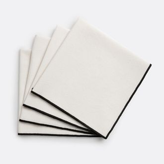 La Redoute Interieurs Set van 4 servetten, in gewassen katoen, Tampa