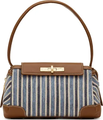 Hammitt Hammitt Charlotte Cabana Blue Brushed Gold Med