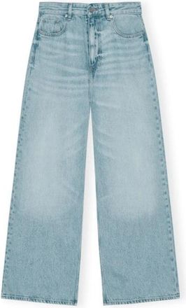 Ganni J1743 Soft Rigid Denim Jeans - Dames - Loose Fit Jeans - Blauw - W29 - Denim - Jeans