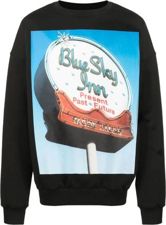 Blue Sky Inn Felpa con stampa grafica - Nero