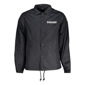 Napapijri Mens Aop Coaches Jacket Black
