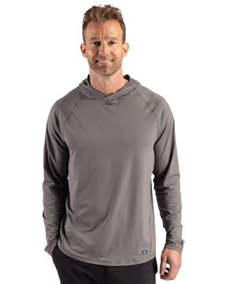 Cutter & Buck Prospect Recycled Featherlight Stretch Mens Hooded Pullover