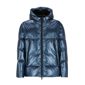 Herno Laminar Down Jacket - Heren - Gewatteerde jassen - Blauw - L - Jassen