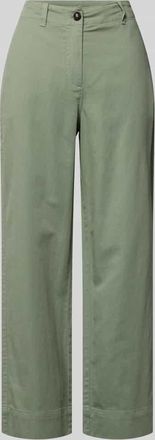 Marc O'Polo Regular Fit Weite Hose aus Baumwoll-Lyocell-Leinen-Mix in Hellgruen, Gr&ouml;&szlig;e 34