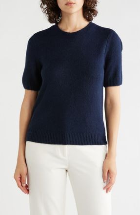 Ted Baker Short Sleeve Sweater in Classic Navy at Nordstrom Rack, Size X-Large