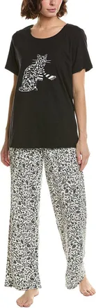 Hue Hue 2Pc Embellished Pajama Set