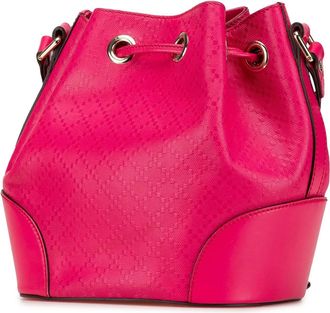 Gucci Hobo Bags - 2000-2015 Diamante Leather Bright Bucket Bag - Gr. unisize - in Rosa - für Damen