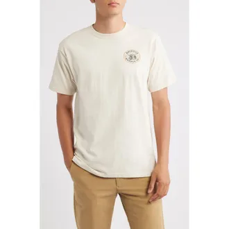 Brixton Steele Graphic T-shirt in Cream at Nordstrom, Size Xx-Large