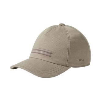 Ermenegildo Zegna Caps, male, Brown, Size: XL Cotton Baseball Cap