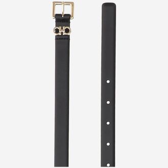 Ferragamo Leather Belt - Black
