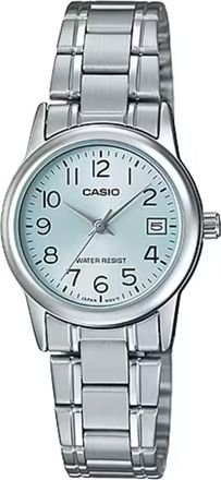 Casio Womens Light Blue Dial Stainless Steel Analog Watch - LTP-V002D-2BUDF