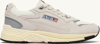 Autry HYPERWAY SNEAKERS IN WHITE AND SILVER MESH AND SUEDE