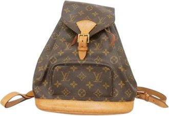 Louis Vuitton Pre-owned Backpacks, female, Brown, Size: ONE SIZE Pre-owned Montsouris MM Backpack