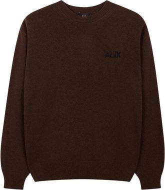 ALIX The Label Alix The Label - Shoulder Pads Pullover - Dames - Sweatshirts & Hoodies - Bruin - Maat: L Wol