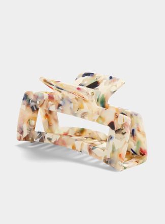 Simons Geo flecked oversized clip