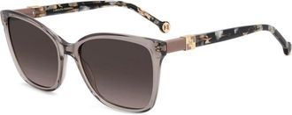 Carolina Herrera HER 0273/S Zonnebril - Dames - Zonnebrillen - Bruin - 56 MM - Polyester - Accessoires