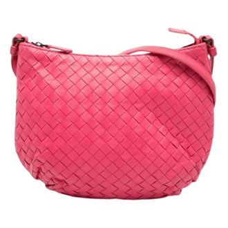 Bottega Veneta Pre-owned Woven Nappa Crossbody - - Pre-owned - Donna - Rosa - ONE SIZE